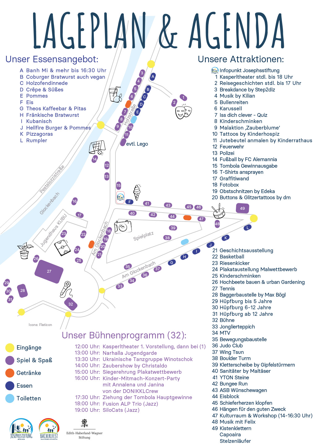 Lageplan Bacherlfest 2025